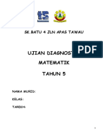 Ujian Diagnostik Matematik Tahun 5