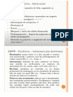 FLUENCIA APLICAÇÃO E TIPLOGOA DAS RUPTURAS