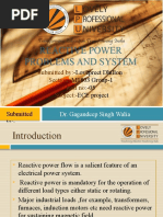 Reactive Power Problems and System: Submitted By:-Section: - Roll No: - Subject