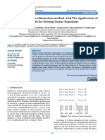 Using Gauss - Jordan Elimination Method With The Application of Android For Solving Linear Equations