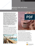 Handling of Abrasive Iron Ore Slurry: A Complete Solution by ITT Flygt