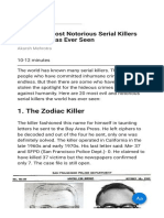 20 of The Most Notorious Serial Killers The World Has Ever Seen