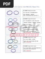 Unit Injector (EUI-PDE-UIS) Repair Kits