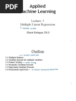 Applied Machine Learning: Multiple Linear Regression