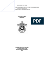 Research Proposal in Search of The Relevance of The Students' Needs To The Materials Used in Classroom (A Study at AKPER Sandi Karsa Makassar)