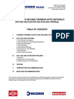 Guidelines for Welding Thermoplastic Materials