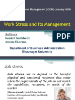 Work Stress and Its Management-Prince Dudhatra-9724949948