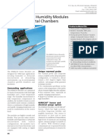 HMM210 Series Humidity Modules For Environmental Chambers: Features/Benefits