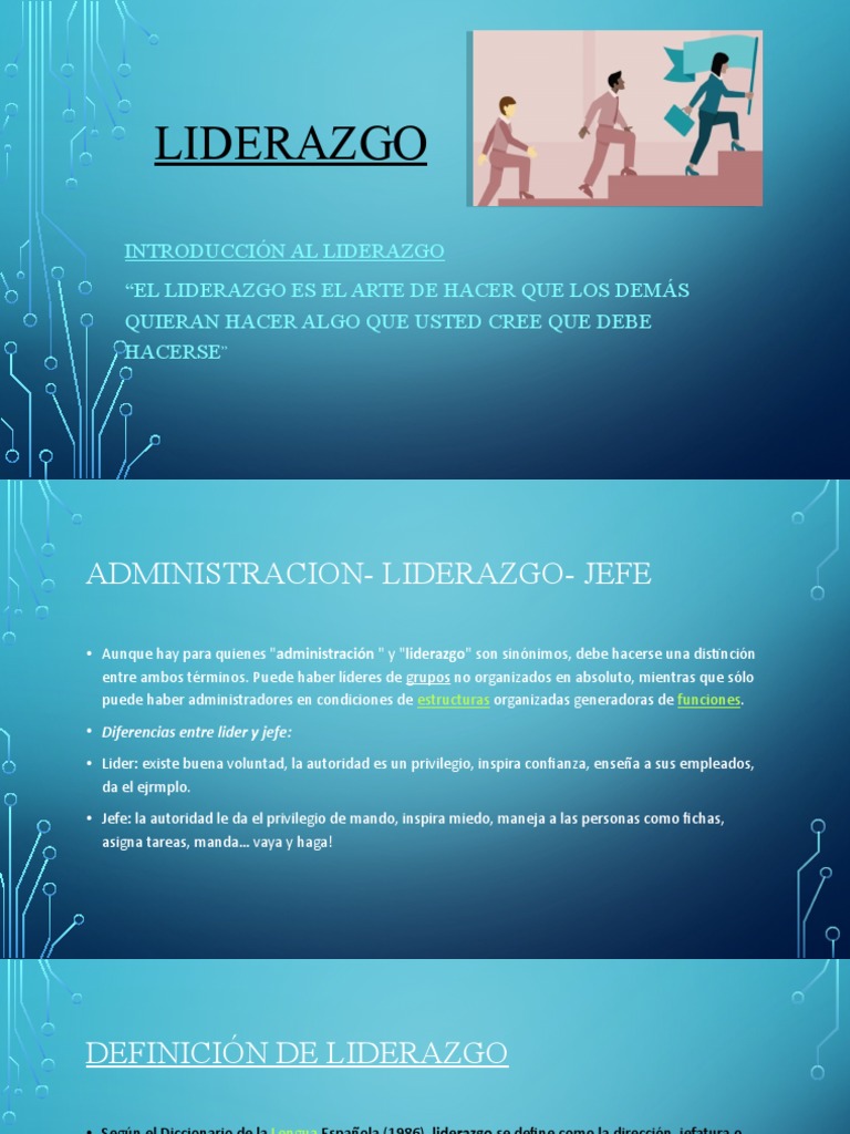 Definición y Estilos de Liderazgo | PDF | Liderazgo | Ciencias del ...