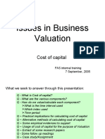 Cost of Capital Calculation and Components