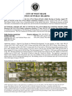Planning and Zoning Board Notice 8-29-17 2201-2281 SW 67 Ave and 6547-77 SW 23 Street and 6546-76 SW 22 ST Valentina - Propco LLC AD