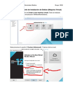 Instalación Debian VM reporte