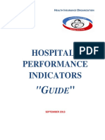 Hospitals Performance Indicators: Ealth Nsurance Rganization