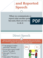 Direct and Reported Speech