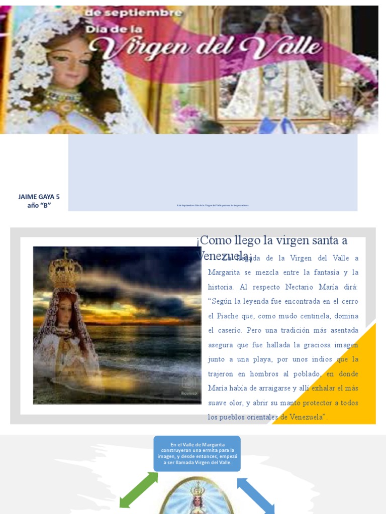 Historia de la Virgen del Valle en Venezuela | PDF | Religión y creencia