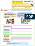 VIERNES 2 TUTORÍA Diferentes, Pero Iguales y Con Los Mismos Derechos.