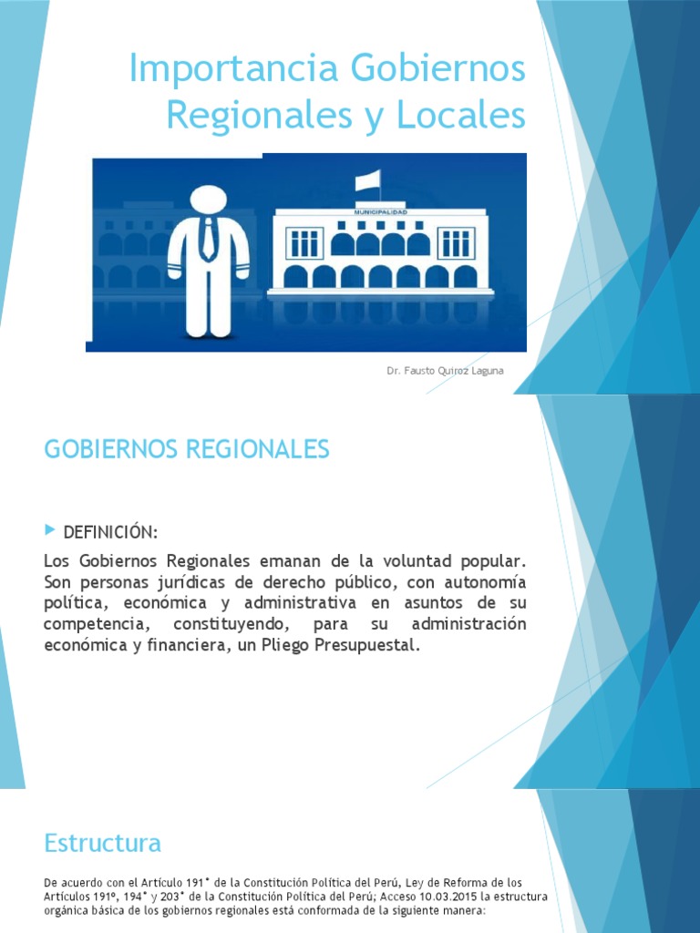 Gobiernos Regionales y Locales | PDF | Alcalde | Gobierno local