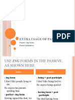 Passive Forms with -ING and Infinitives
