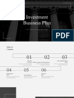 Investment Business Plan Summary