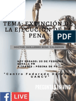 Tema: Extinción de La Ejecución de La Pena: Preguntas en Vivo