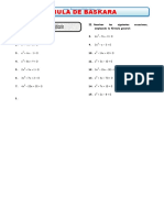 Ejercicios Con La Formula de Baskara para Segundo de Secundaria