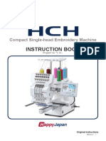Instruction Book: Compact Single-Head Embroidery Machine