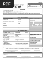 Employer'S Data Form (Edf) : For Private Employers For Private Employers