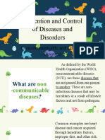 Prevention and Control of Diseases and Disorders