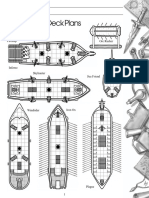 Foldup Paper Models - Ship Deck Plans - Ships of War