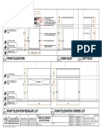 Front Elevation Rear Elev. Left Elev.: 2F Fin FLR Line 3100 Bot of Beam (GF) 2700