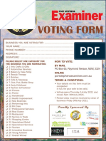 2021 Annual Business Awards Voting Form