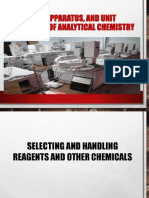 Selecting and Handling Chemicals for Analytical Chemistry