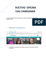 Guía para descargar carta de aislamiento y certificado de reintegro en FAMISANAR