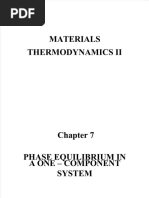 Materials Thermodynamics Ii