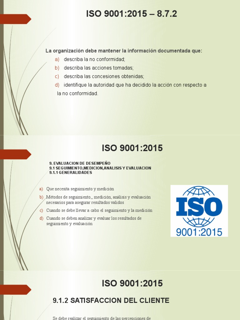 Auditoría y Evaluación en ISO 9001:2015 | PDF | Auditoría | Sistema de ...