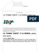 La “Pobre Tonta” y La Morsa, Diario Hoy