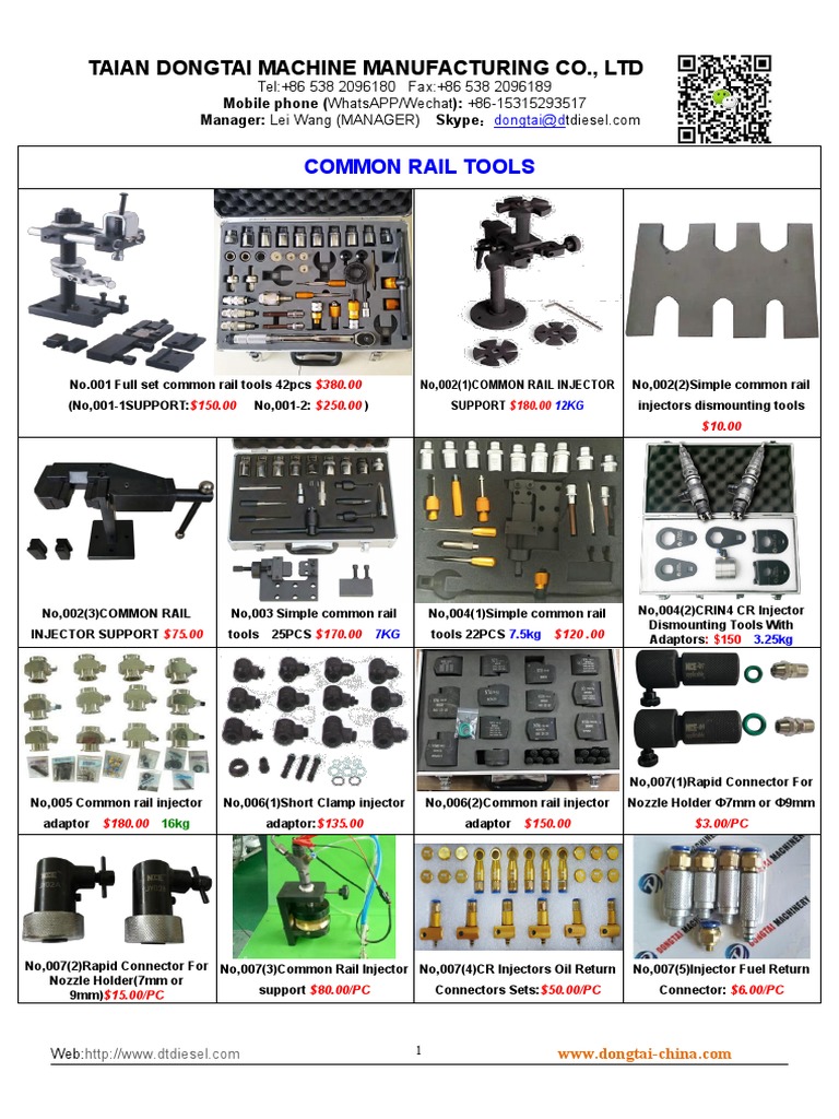 Cr Tools And Spare Parts 10 Pdf Fuel Injection Propulsion