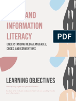 Understanding Media Languages, Codes, and Conventions