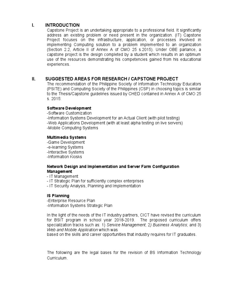 CAPSTONEPROJECTGUIDELINES For Approval PDF Thesis World Wide 