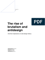 The Rise of Brutalism and Antidesign: and Their Implications On Web Design History