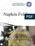 Napkin Folding: Eulogio Amang Rodriguez Institute of Science and Technology Nagtahan, Sampaloc, Manila