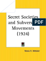 Secret Societies and Subversive Movements- Nesta Webster (1924)