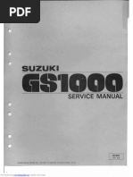 Suzuki GSX-R1100 1989-1992 Service Manual | PDF | Motor Oil