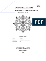 Laporan Praktikum Algoritma Dan Pemrograman: Pertemuan Ke - 5