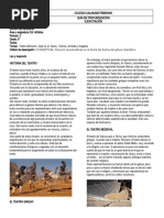 Guia Tercer Periodo Grado Quinto El Teatro.