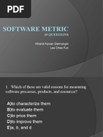 Software Metric: 19 Questions