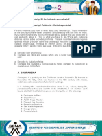 Activity 3 / Actividad de Aprendizaje 3 Evidence: My Favorite City / Evidencia: Mi Ciudad Preferida