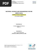 Material Science and Engineering For Me (MEEN 30233) : Compilation of Modules