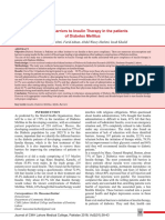 Myths & Barriers To Insulin Therapy in The Patients of Diabetes Melitus