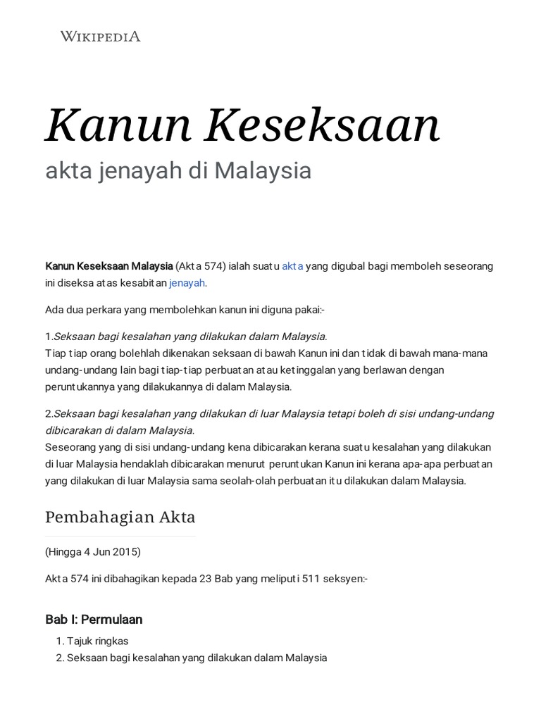 Kanun Keseksaan Bm Pdf